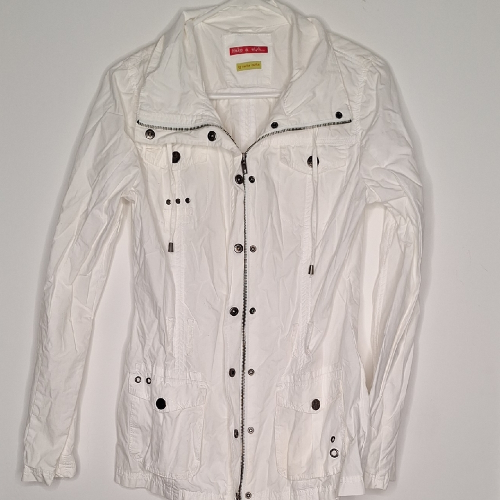 Cache Cache Make A Wish Women's White Utility Jacket